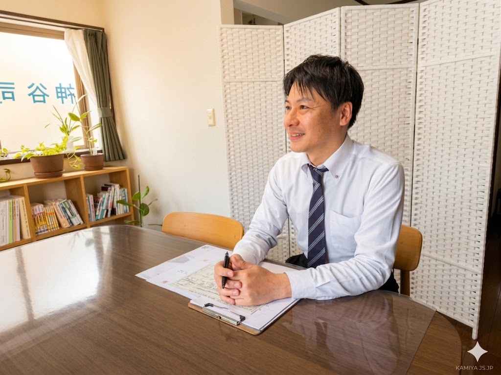 静岡県磐田市での相続・遺産整理・遺言・成年後見の相談風景｜司法書士神谷忠勝事務所での対面相談
